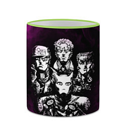 Кружка 3D JOJOS BIZARRE ADVENTURE, цвет: 3D-светло-зеленый кант — фото 2