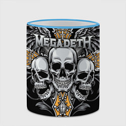 Кружка 3D Megadeth, цвет: 3D-небесно-голубой кант — фото 2