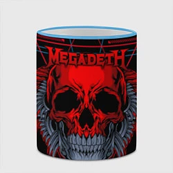 Кружка 3D Megadeth, цвет: 3D-небесно-голубой кант — фото 2