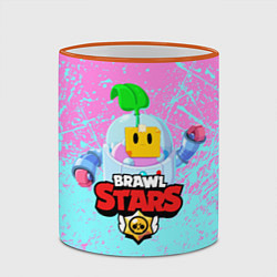 Кружка 3D BRAWL STARS SPROUT, цвет: 3D-оранжевый кант — фото 2