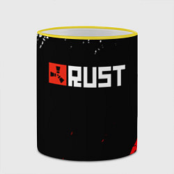 Кружка 3D RUST, цвет: 3D-желтый кант — фото 2