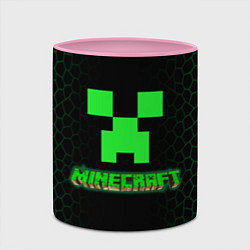 Кружка 3D Minecraft, цвет: 3D-белый + розовый — фото 2