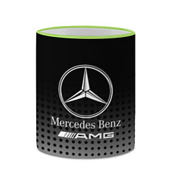 Кружка 3D Mercedes-Benz, цвет: 3D-светло-зеленый кант — фото 2
