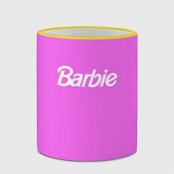 Кружка 3D Barbie, цвет: 3D-желтый кант — фото 2