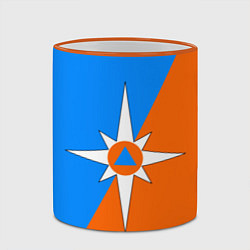 Кружка 3D МЧС России, цвет: 3D-оранжевый кант — фото 2