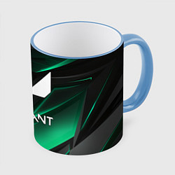 Кружка 3D VALORANT, цвет: 3D-небесно-голубой кант