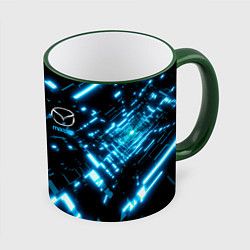 Кружка 3D MAZDA, цвет: 3D-зеленый кант