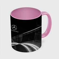 Кружка 3D MERCEDES, цвет: 3D-белый + розовый