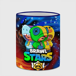 Кружка 3D BRAWL STARS LEON SKINS, цвет: 3D-синий кант — фото 2