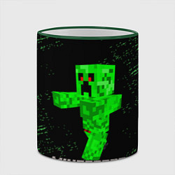 Кружка 3D MINECRAFT CREEPER, цвет: 3D-зеленый кант — фото 2