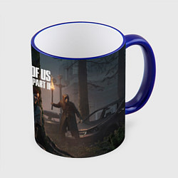 Кружка 3D The Last of Us part 2, цвет: 3D-синий кант