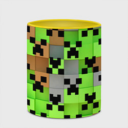 Кружка 3D Minecraft, цвет: 3D-белый + желтый — фото 2