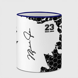 Кружка 3D Michael Jordan 23, цвет: 3D-синий кант — фото 2