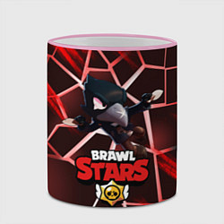 Кружка 3D Brawl Stars CROW, цвет: 3D-розовый кант — фото 2