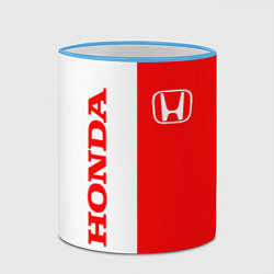 Кружка 3D HONDA, цвет: 3D-небесно-голубой кант — фото 2
