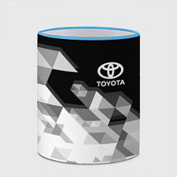 Кружка 3D TOYOTA, цвет: 3D-небесно-голубой кант — фото 2