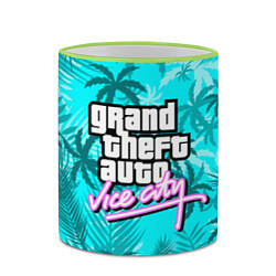 Кружка 3D GTA VICE CITY, цвет: 3D-светло-зеленый кант — фото 2