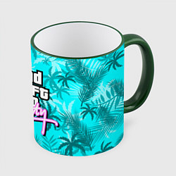 Кружка 3D GTA VICE CITY, цвет: 3D-зеленый кант