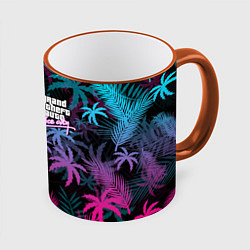 Кружка 3D GTA VICE CITY, цвет: 3D-оранжевый кант