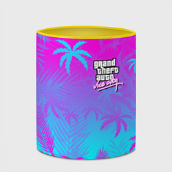 Кружка 3D GTA VICE CITY, цвет: 3D-белый + желтый — фото 2