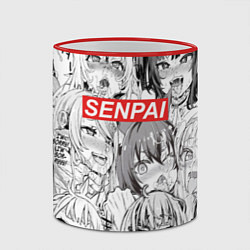 Кружка 3D SENPAI, цвет: 3D-красный кант — фото 2
