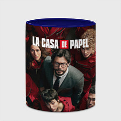 Кружка 3D La Casa de Papel Z, цвет: 3D-белый + синий — фото 2