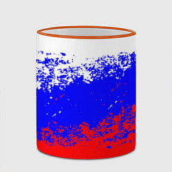 Кружка 3D Россия, цвет: 3D-оранжевый кант — фото 2