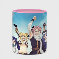 Кружка 3D FAIRY TAIL ХВОСТ ФЕИ, цвет: 3D-белый + розовый — фото 2