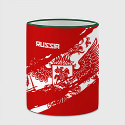 Кружка 3D Russia, цвет: 3D-зеленый кант — фото 2