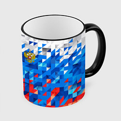 Кружка 3D RUSSIA SPORT, цвет: 3D-черный кант