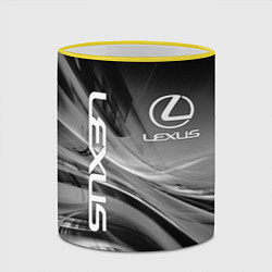 Кружка 3D LEXUS, цвет: 3D-желтый кант — фото 2