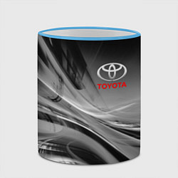 Кружка 3D TOYOTA, цвет: 3D-небесно-голубой кант — фото 2