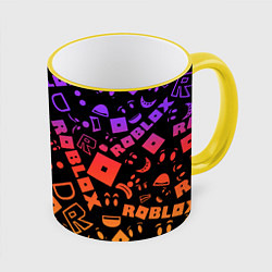 Кружка 3D Roblox, цвет: 3D-желтый кант
