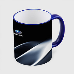 Кружка 3D SUBARU, цвет: 3D-синий кант
