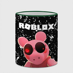 Кружка 3D Roblox Piggy, цвет: 3D-зеленый кант — фото 2