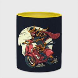 Кружка 3D Samurai Biker Z, цвет: 3D-белый + желтый — фото 2