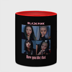 Кружка 3D BLACKPINK, цвет: 3D-белый + красный — фото 2