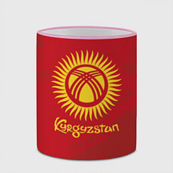 Кружка 3D Киргизия, цвет: 3D-розовый кант — фото 2
