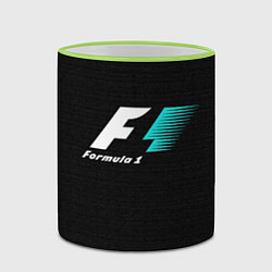 Кружка 3D Formula 1, цвет: 3D-светло-зеленый кант — фото 2