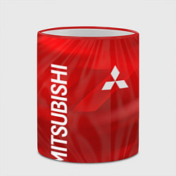 Кружка 3D MITSUBISHI, цвет: 3D-красный кант — фото 2