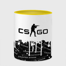 Кружка 3D COUNTER STRIKE, цвет: 3D-белый + желтый — фото 2