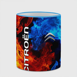 Кружка 3D CITROEN, цвет: 3D-небесно-голубой кант — фото 2