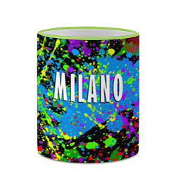 Кружка 3D Milano - abstraction - Italy, цвет: 3D-светло-зеленый кант — фото 2