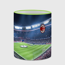 Кружка 3D FC MILAN, цвет: 3D-светло-зеленый кант — фото 2
