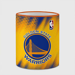 Кружка 3D Golden State Warriors, цвет: 3D-оранжевый кант — фото 2