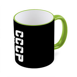 Кружка 3D СССР, цвет: 3D-светло-зеленый кант
