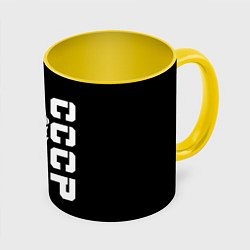 Кружка 3D СССР, цвет: 3D-белый + желтый