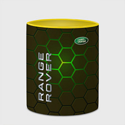 Кружка 3D Land Rover, цвет: 3D-белый + желтый — фото 2