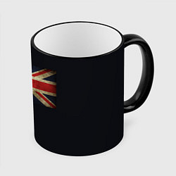 Кружка 3D Britain флаг, цвет: 3D-черный кант