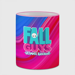 Кружка 3D FALL GUYS: Ultimate Knockout, цвет: 3D-розовый кант — фото 2